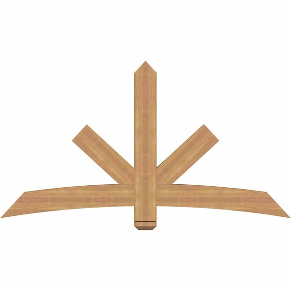 Ekena Millwork Alberta Smooth Timber Gable Bracket, Western Red Cedar, 72"W x 39"H x 3 1/2"D x 5 1/2"F, 13/12 Pitch GBW072X39X0406ALB00SWR - main